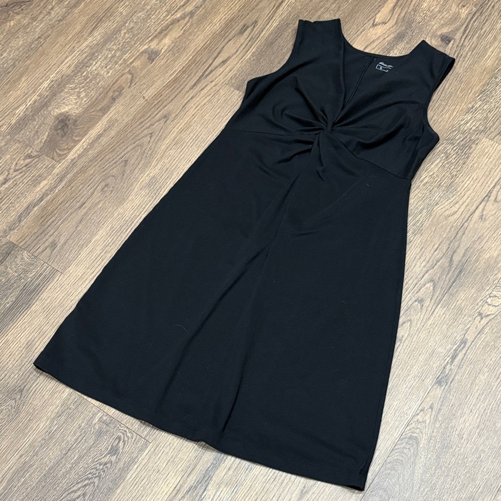 Eddie Bauer Black Sleeveless Midi Dress